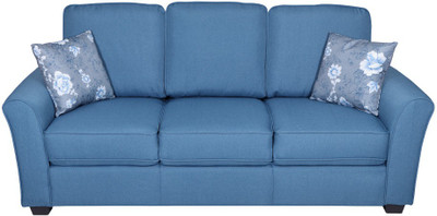 

Evok Andorra Fabric 3 Seater Sofa(Finish Color - Blue)