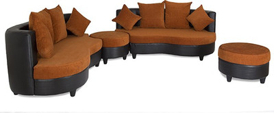 

Housefull Fabric 4 Seater Sofa(Finish Color - Classic Black)