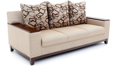 

Furnicity Fabric 3 Seater Sofa(Finish Color - Beige)