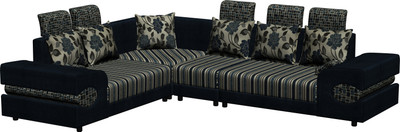 

Knight Industry Fabric 6 Seater Sofa(Finish Color - Blue)