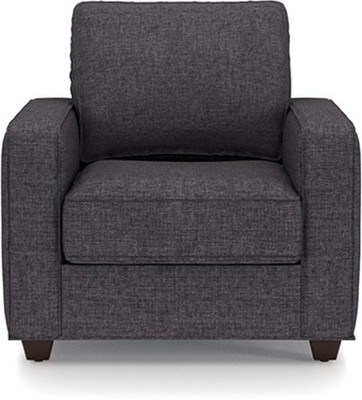 

Urban Ladder Apollo Fabric 1 Seater Sofa(Finish Color - Steel)