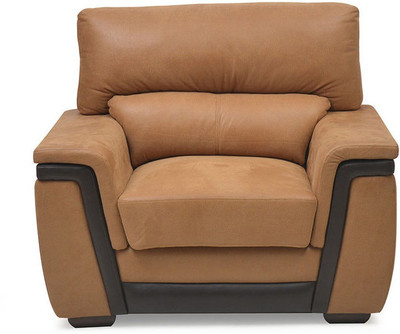 

@home by Nilkamal Maxwell Fabric 1 Seater Sofa(Finish Color - Brown)