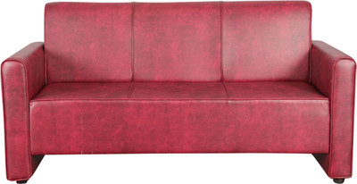 

Kurlon Bullet Leatherette 3 Seater Sofa(Finish Color - Cherry brown)