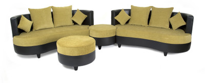 

Housefull Fabric 4 Seater Sofa(Finish Color - Classic Black)