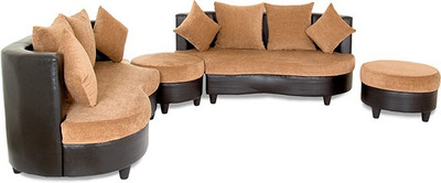 

Housefull Fabric 6 Seater Sofa(Finish Color - Classic Black)