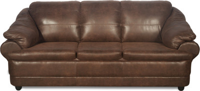 

Godrej Interio Jineiro Leatherette 3 Seater Sofa(Finish Color - Brown)