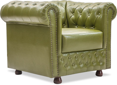 

Durian ELTON/A/1 Leatherette 1 Seater Sofa(Finish Color - Avocado Green)