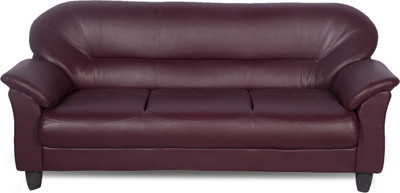 

Godrej Interio Jem Leather 3 Seater Sofa(Finish Color - Burgundy)