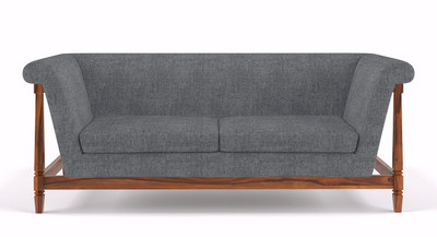 

Urban Ladder Malabar Fabric 2 Seater Sofa(Finish Color - Grey)