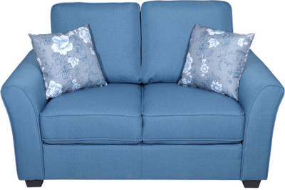 

Evok Andorra Fabric 2 Seater Sofa(Finish Color - Blue)