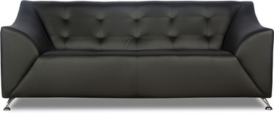 

Godrej Interio Nuo Leather 3 Seater Sofa(Finish Color - Black)