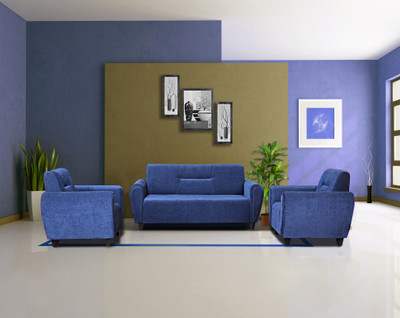 

Kurlon Dazzle Fabric 3 Seater Sofa(Finish Color - Blue)