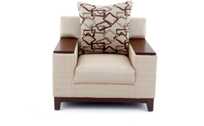 

Furnicity Fabric 1 Seater Sofa(Finish Color - Beige)