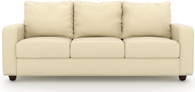 

Urban Ladder Apollo Leatherette 3 Seater Sofa(Finish Color - Cream)