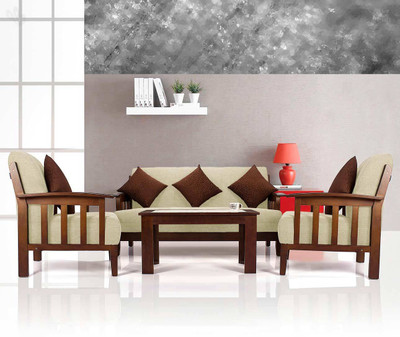 

Vive Dritto Fabric 3 + 1 + 1 Sofa Set