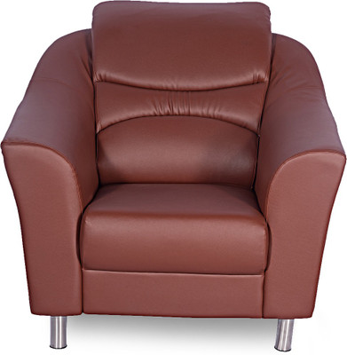 

Godrej Interio Diva Leatherette 1 Seater Sofa(Finish Color - Brown)