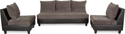 

Housefull Fabric 3 + 1 + 1 Classic Black Sofa Set