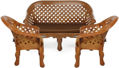 Nilkamal Luxura Fabric 2 + 1 + 1 Sofa Set(Delivery condition - Knock Down)