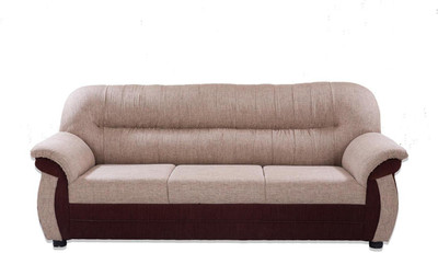 

Furnicity Fabric 3 Seater Sofa(Finish Color - Brown)