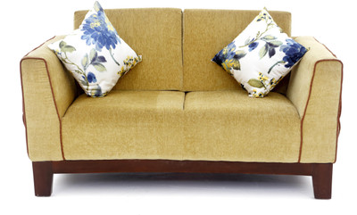 

Furnicity Fabric 2 Seater Sofa(Finish Color - Cream)
