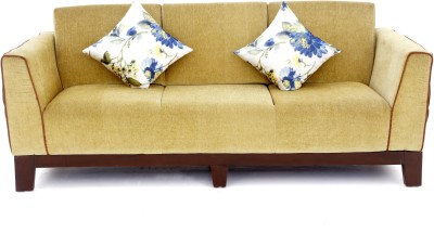

Furnicity Fabric 3 Seater Sofa(Finish Color - Cream)