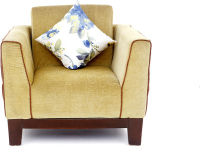 

Furnicity Fabric 1 Seater Sofa(Finish Color - Cream)