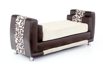 Furnicity Fabric 1 Seater Sofa(Finish Color - Beige)