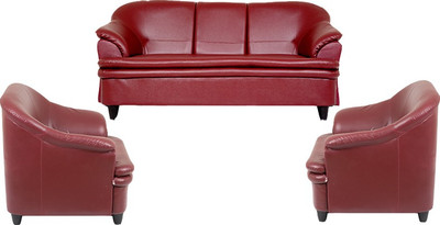 

Housefull Leatherette 3 + 1 + 1 Raspberry Sofa Set