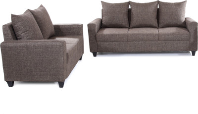 

Furnicity Fabric 3 + 2 Brown Sofa Set