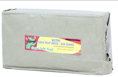 

Pyramid Cocopeat Pcp 650gm Nutri Block Soil Manure(650 g Cake)