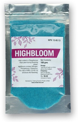 

Orchid-tree HighBloom All Purpose Fertilizer for Flowering (100 g) Soil Manure(100 g Powder)