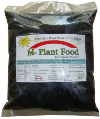 

Pepper Agro Organic Fertilizer Combo M-Plant Food And Neem Pellets 200 GM Each Soil Manure(400 g Powder)
