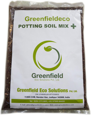

Greenfieldeco 100% Organic Potting Mix Plus - Fortified With Cocopeat & Neem Cake Soil Manure(4.7 kg Powder)