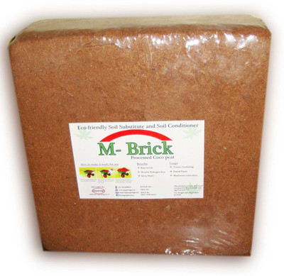 

Pepper Agro M Brick Cocopeat Reconstitution Weight 30Kg Soil Manure(4.5 kg Cake)