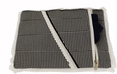 

K&P Inner wear storage pouch Cotton Laundry Bag(Black, White)