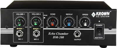 

Krown DM-200 2 Channel Echo Chamber Effect Processor Analog Sound Mixer