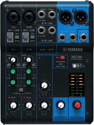 

Yamaha MG06 Analog Sound Mixer