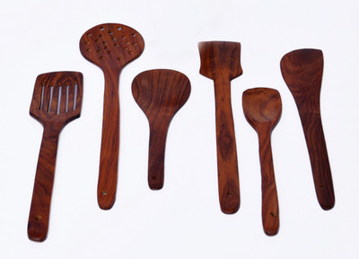 

Woodenclave Proficio Wooden Spatula(Pack of 6)