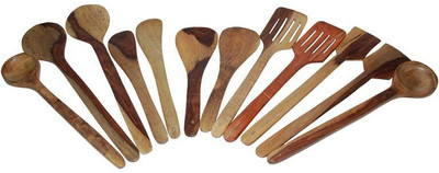 

Bigshoponline Wooden Spatula(Pack of 12)