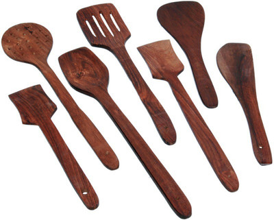 

Bigshoponline Wooden Spatula(Pack of 7)