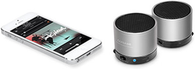 

Capdase SK00-B20S 3 W Portable Mobile/Tablet Speaker(Silver, 2.0 Channel)