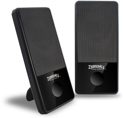 Zebronics S300 Black Laptop Desktop Speaker 2 0 Channel Zebronics Slim Portable Laptop Desktop Speaker Black 2 0 Channel