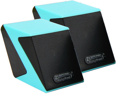 Zebronics Cubic Mobile/Tablet Speaker(Blue, 2.0 Channel)
