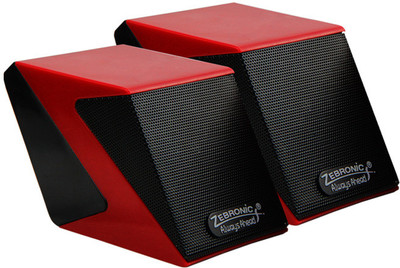 

Zebronics Cubic Mobile/Tablet Speaker(Red, 2.0 Channel)