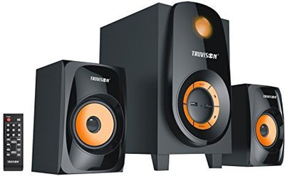 

Truvison SE-213 Multimedia System USB FM AUX MMC Playback Support Feature Superior Sound Clarity Home Audio Speaker(Black, 2.1 Channel)