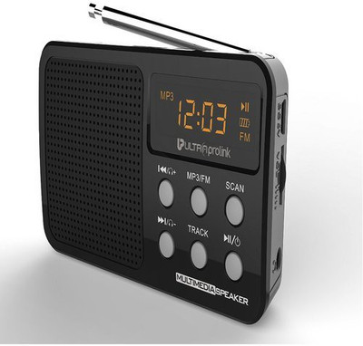

UltraProlink Retro Multimedia FM/MP3 Player UM0017 (Black) 3 W Portable Home Audio Speaker(Black, 2.1 Channel)