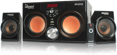 5 Core Multimedia SPK 2112 For Computer Home Audio Speaker(Black Black, 2.1 Channel)