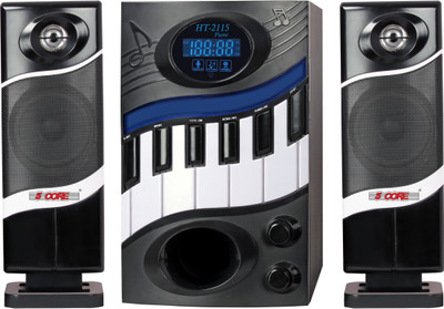 

5 Core Multimedia Home Theater HT-2115 Piano With LED Display Wired Home Audio Speaker 70 W Home Audio Speaker(Black, 2.1 Channel)