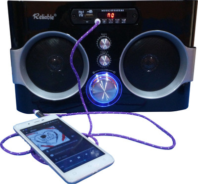 Reliable Protable Speaker 6 W Portable Home Audio Speaker(Black, 2.1 Channel)