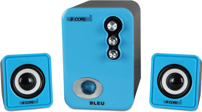 

5 Core Bleu Multimedia Mini HiFi Speaker 9 W Home Audio Speaker(Blue, 2.1 Channel)